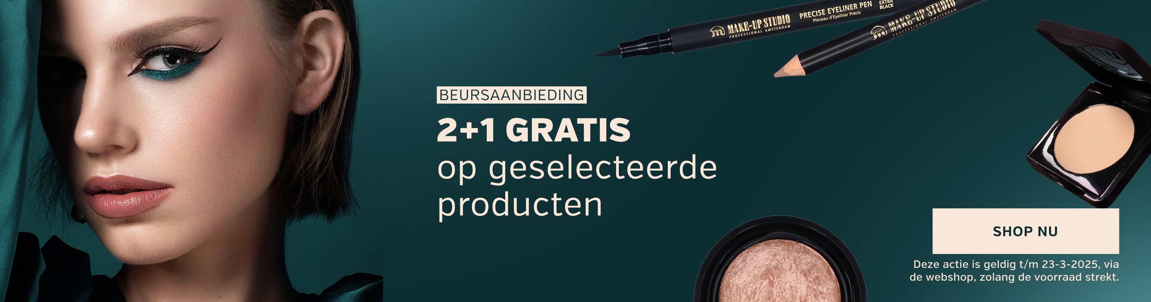 BEURSAANBIEDING MAKE-UP STUDIO 2+1